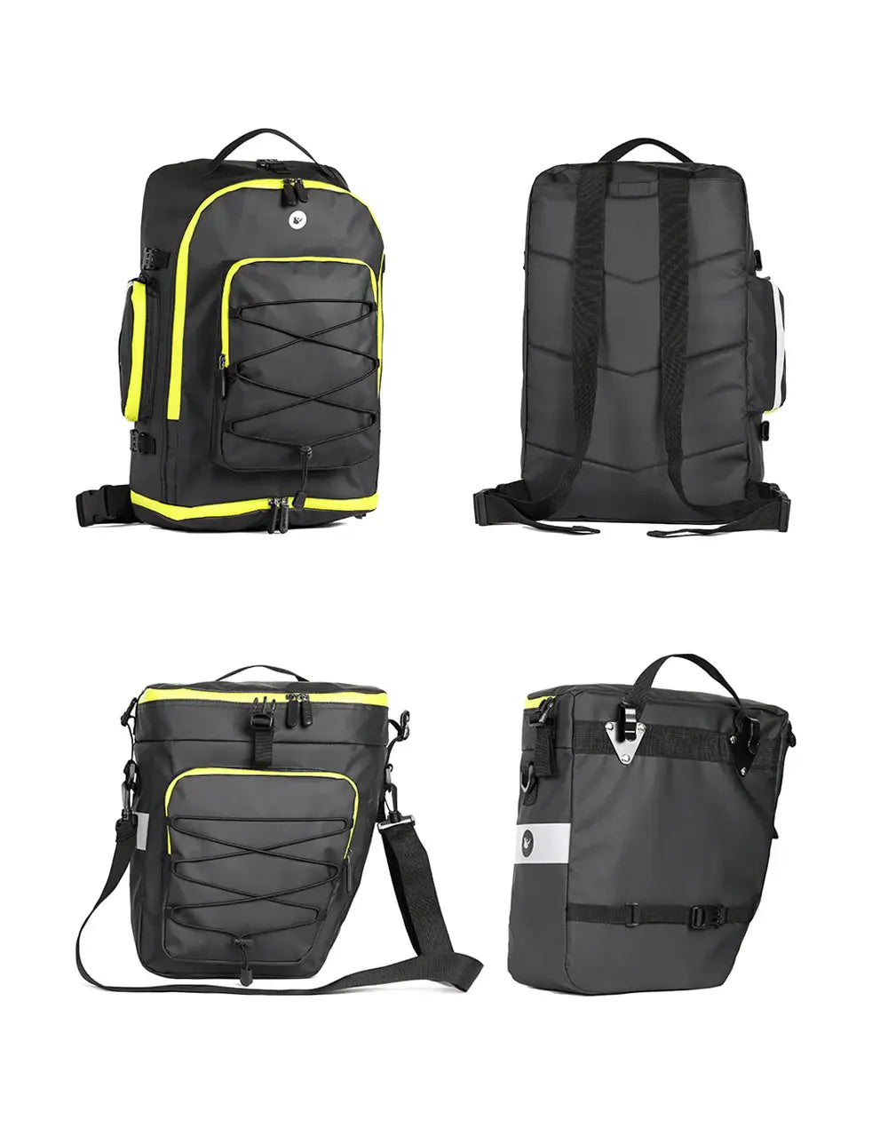 Burchda 3 in 1 Bike Triple Pannier Bag