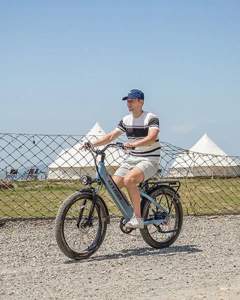 BURCHDA AZ26 Step-thru Electric Bike for Adults Commuting