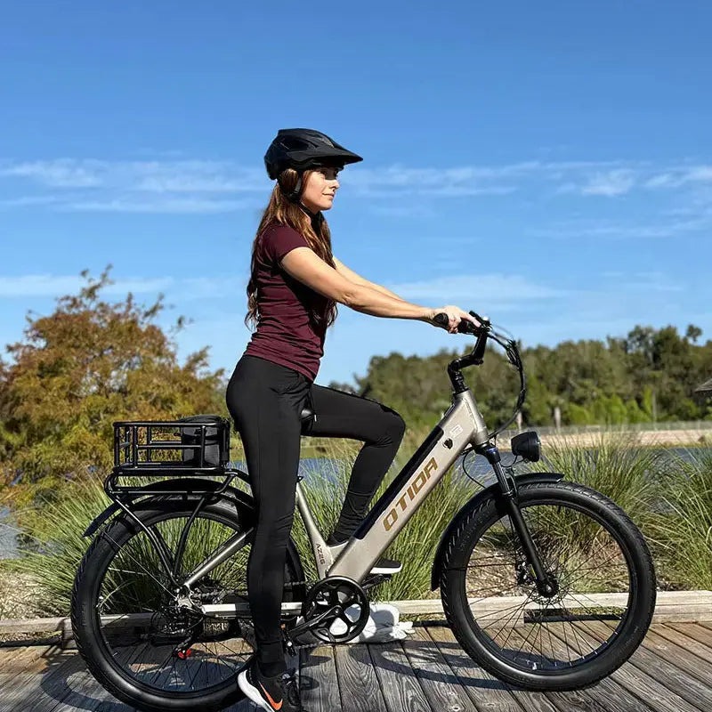 BURCHDA AZ26 Step-thru Electric Bike for Adults Commuting