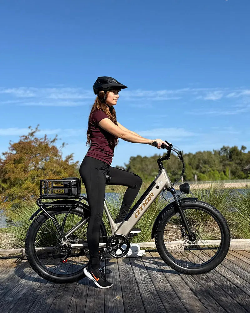 BURCHDA AZ26 Step-thru Electric Bike for Adults Commuting