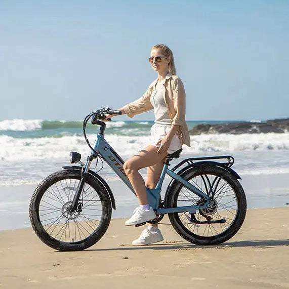 BURCHDA AZ26 Step-thru Electric Bike for Adults Commuting