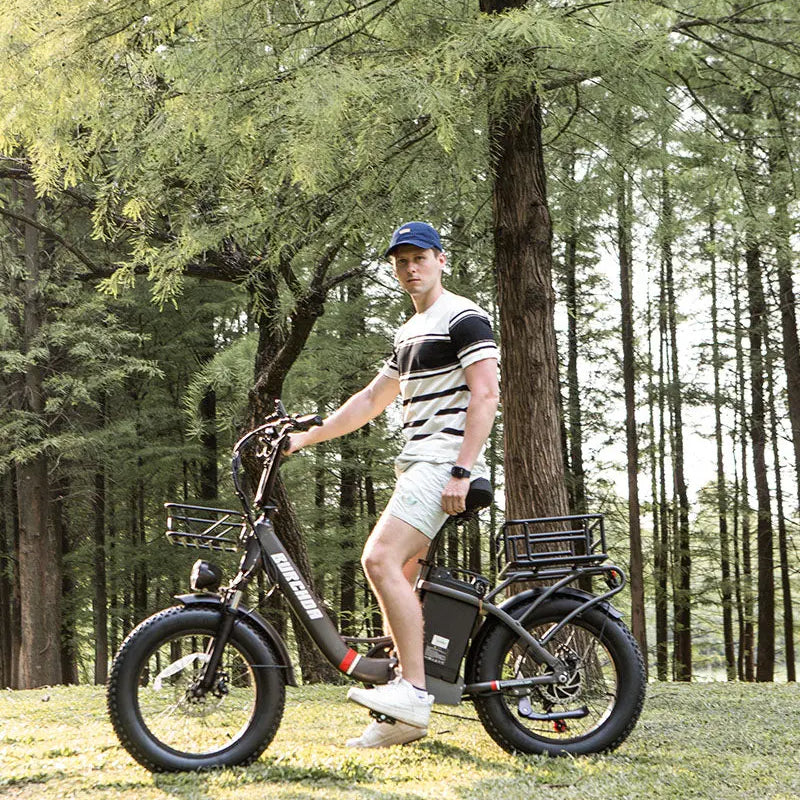 BURCHDA U8 fat tire long range step-thru electric bike for adults