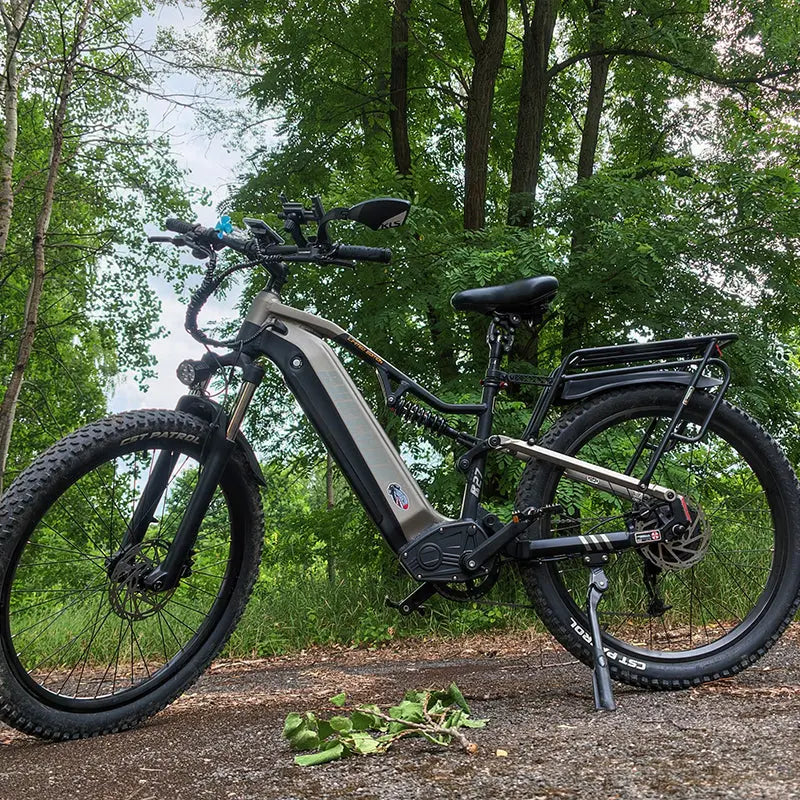 BURCHDA B27 1000W Full Suspension Mountain Electric bike