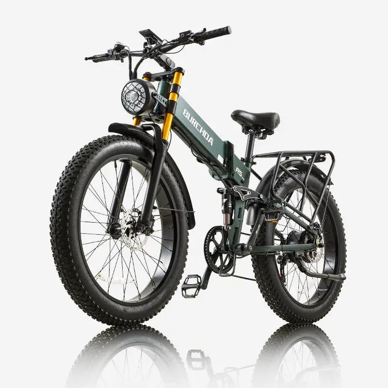 BURCHDA R5 PRO Folding Fat Tire Electric Bike for Adults