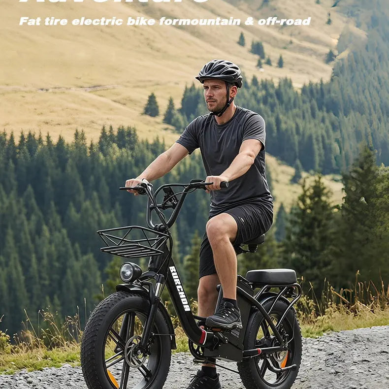 BURCHDA U8 fat tire long range step-thru electric bike