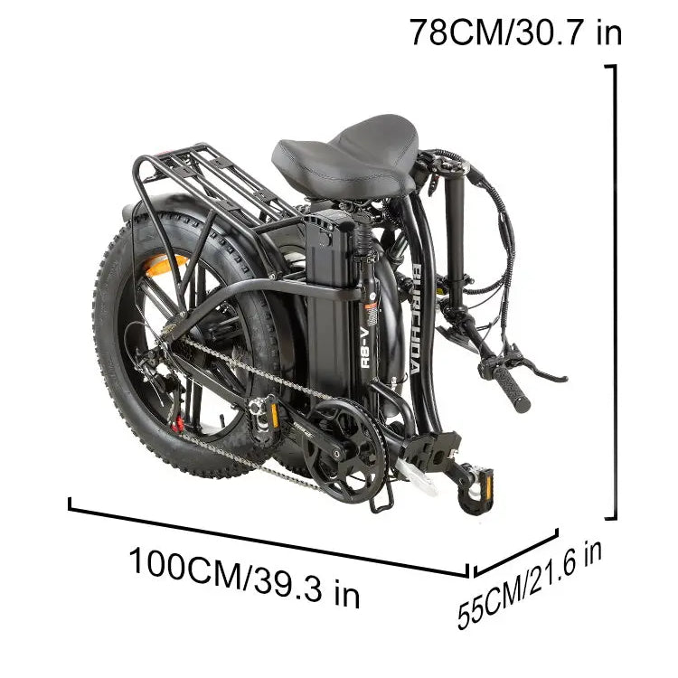 BURCHDA R8S PRO step-thru foldable electric bike for adults burchda
