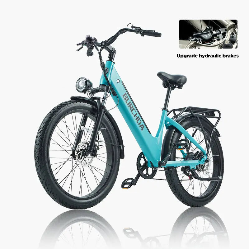 BURCHDA AZ26 Step-thru Electric Bike for Adults Commuting