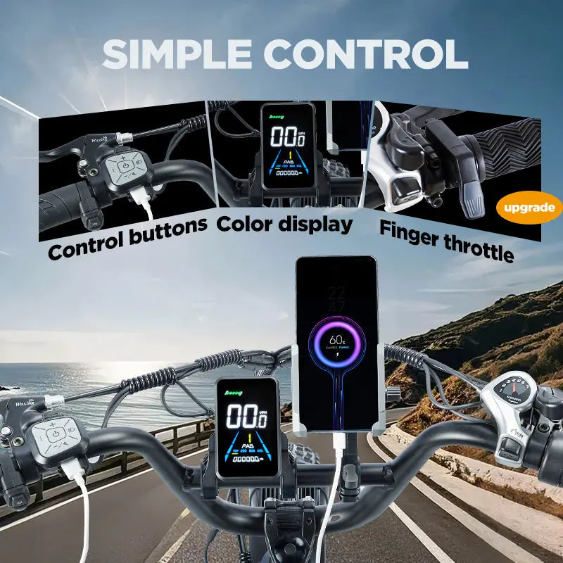 BURCHDA U8 fat tire long range step-thru electric bike burchda