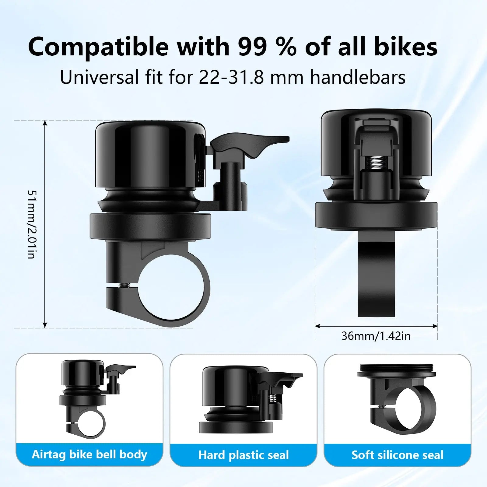 Anti-lost bike bell For Burchda all model E-bike