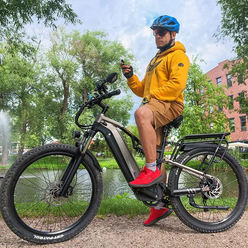 BURCHDA B27 1000W Full Suspension Mountain Electric bike