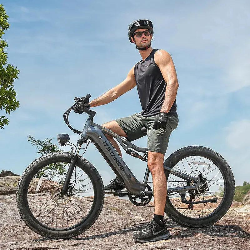 BURCHDA RX26 1000W Full Suspension Mountain Electric Bike