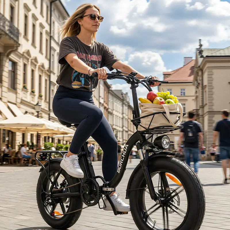 BURCHDA R8S PRO step-thru foldable electric bike for adults