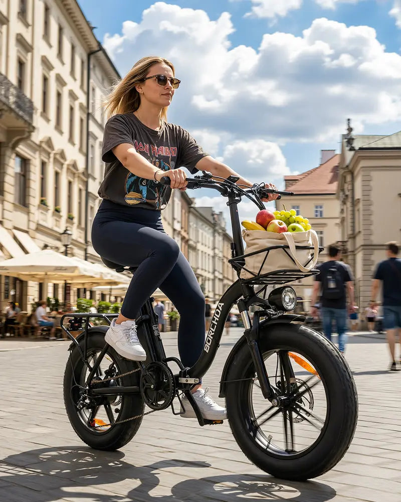 BURCHDA R8S PRO step-thru foldable electric bike for adults