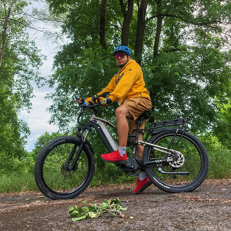 BURCHDA B27 1000W Full Suspension Mountain Electric bike