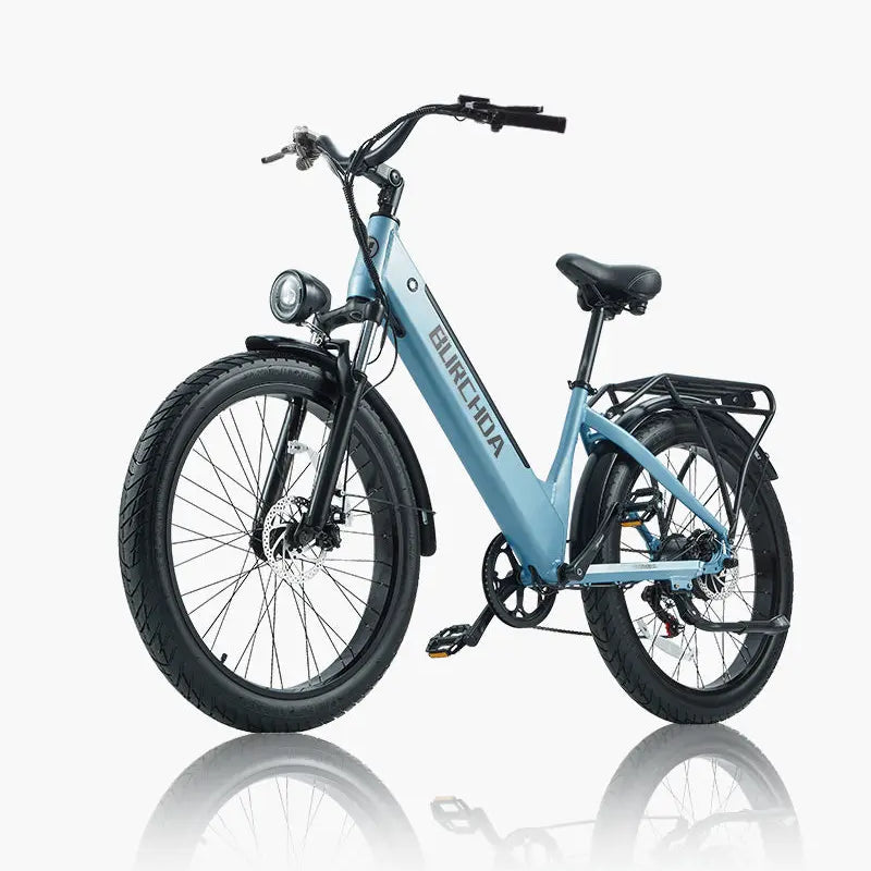 BURCHDA AZ26 Step-thru Electric Bike for Adults Commuting