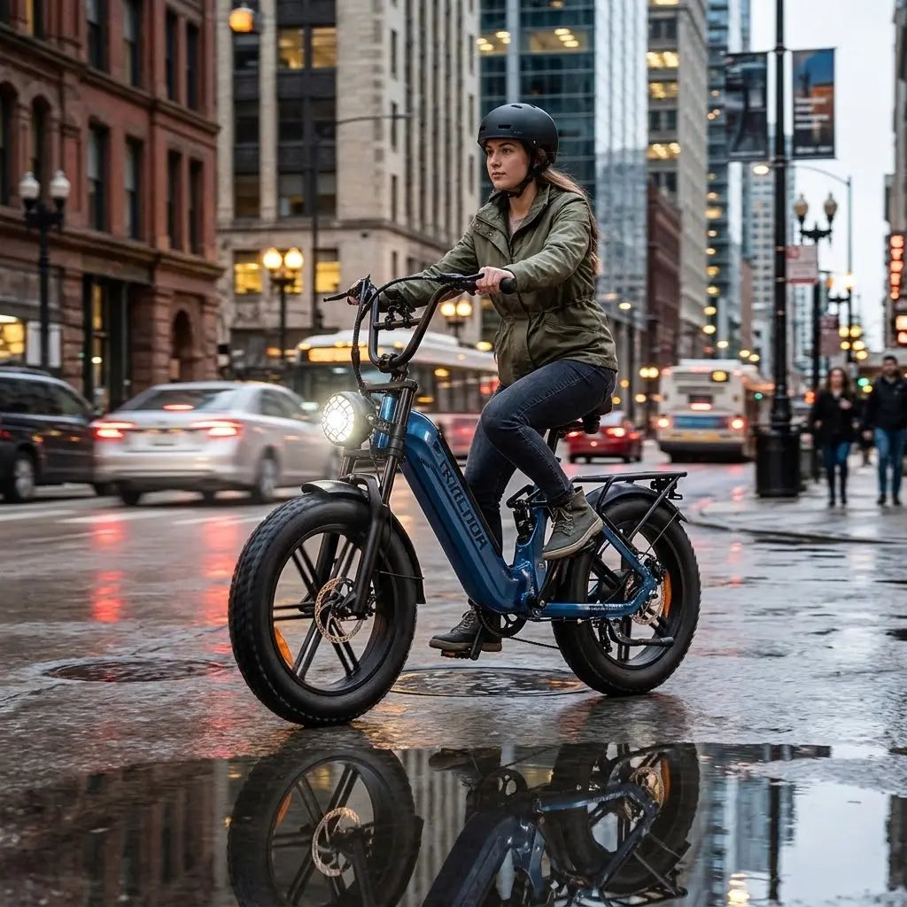 BURCHDA AZ20 Step-thru Electric Bike for adults commuter