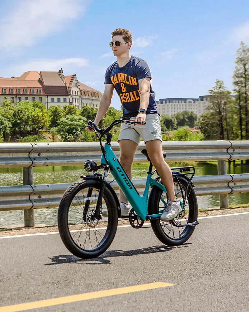 BURCHDA AZ26 Step-thru Electric Bike for Adults Commuting 