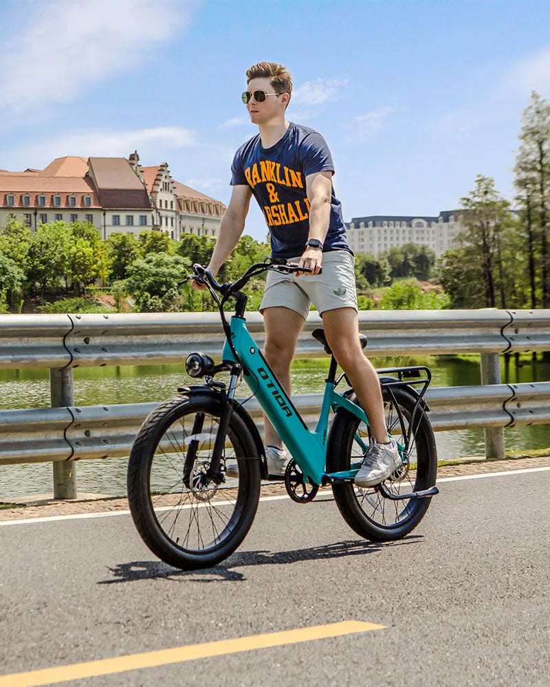 BURCHDA AZ26 Step-thru Electric Bike for Adults Commuting 