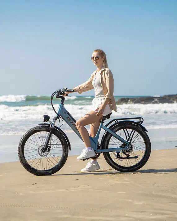 BURCHDA AZ26 Step-thru Electric Bike for Adults Commuting 