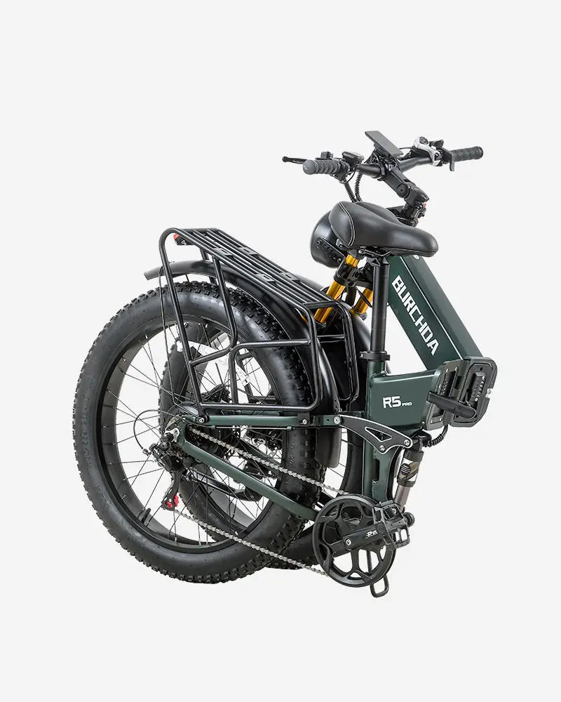 BURCHDA R5 PRO Folding Fat Tire Electric Bike for Adults 