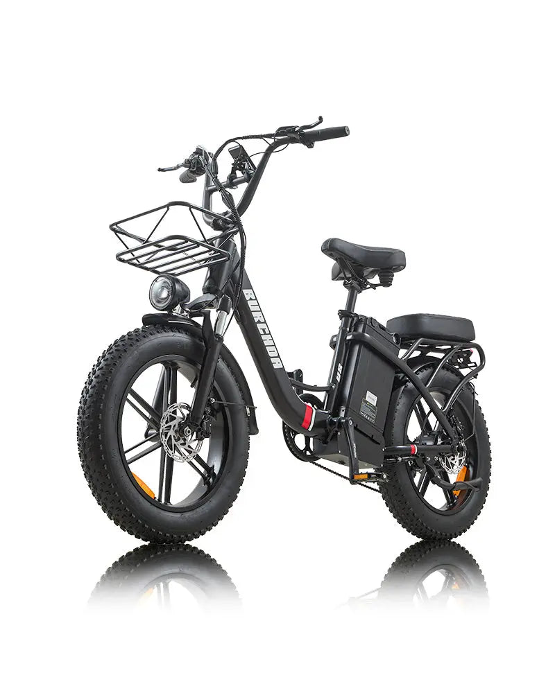 BURCHDA U8 Fat Tire Elektrofahrrad mit tiefem Durchstieg und großer Reichweite