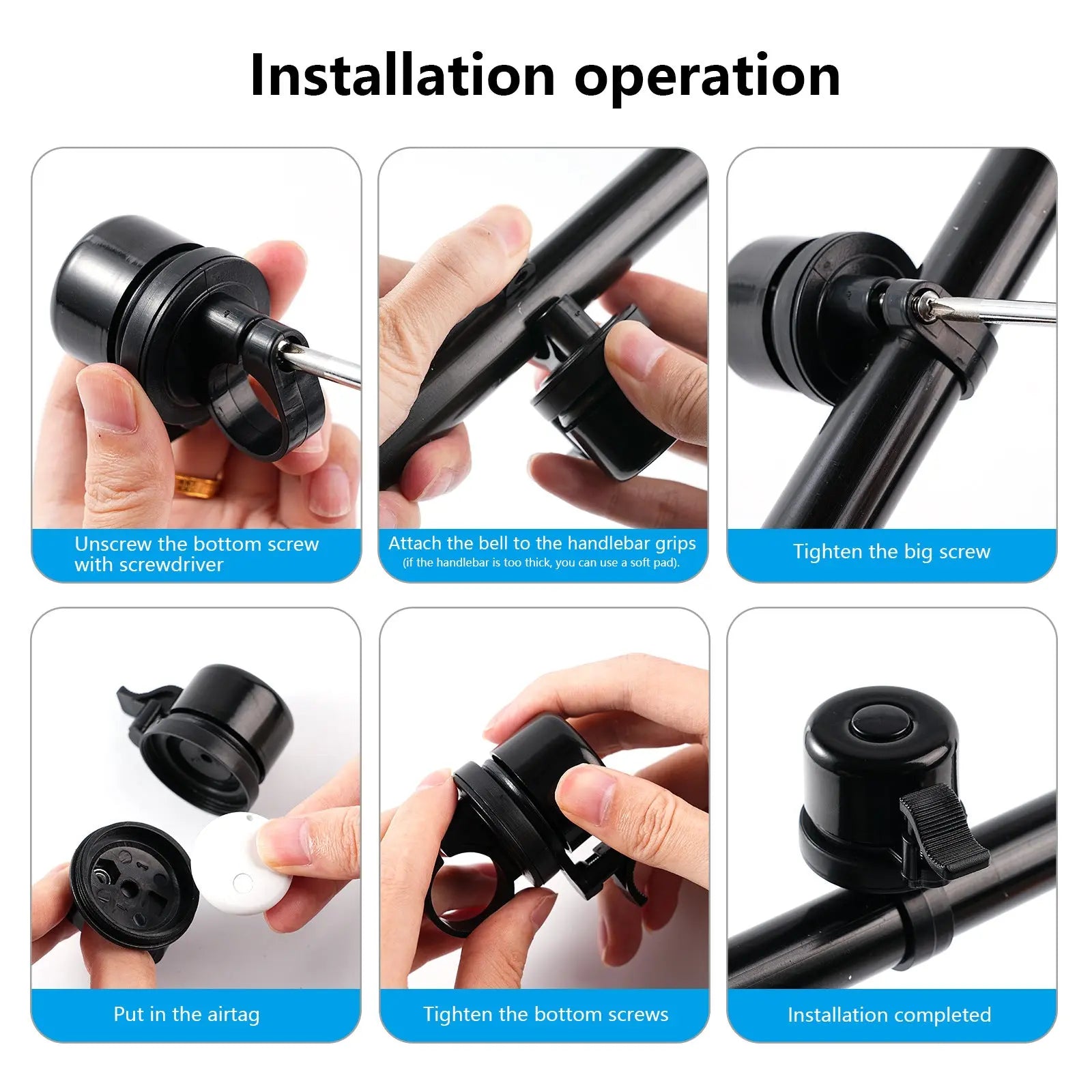 Anti-lost bike bell For Burchda all model E-bike 