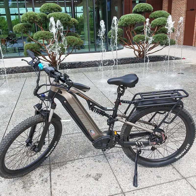 BURCHDA B27 1000W Full Suspension Mountain Electric bike 