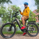 BURCHDA B27 1000W Full Suspension Mountain Electric bike 