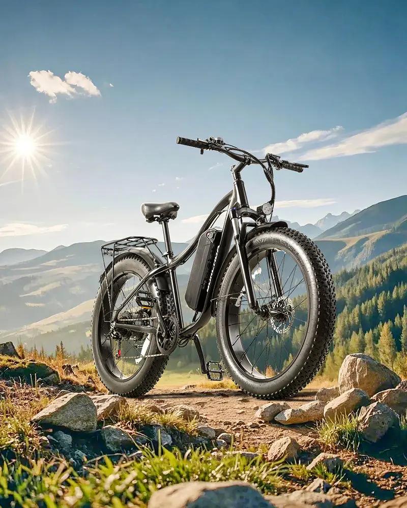 BURCHDA RX02 1000W Fat Tire Mountain Electric Bike 
