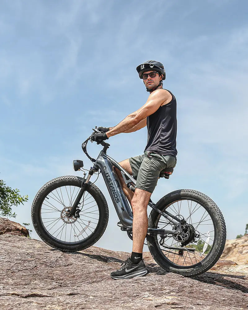 BURCHDA RX26 1000W Full Suspension Mountain Electric Bike 