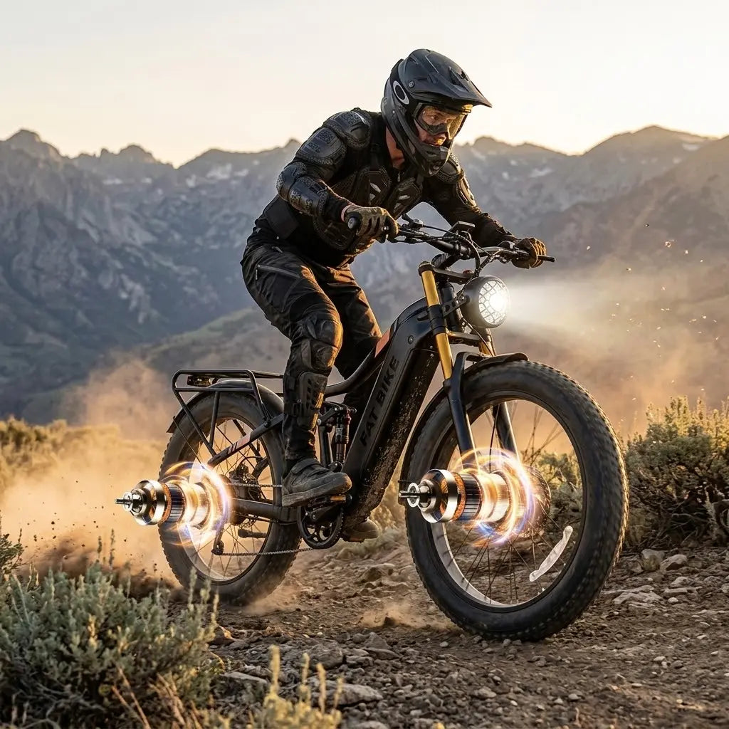 BURCHDA HC26 2000W Fat Tire Dual Motor Electric bike 